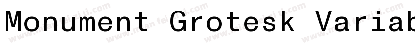 Monument Grotesk Variable字体转换